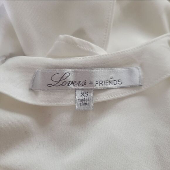 Lovers + Friends Dee Elly Deep V Neck Peplum Top Size XS - Picture 7 of 8